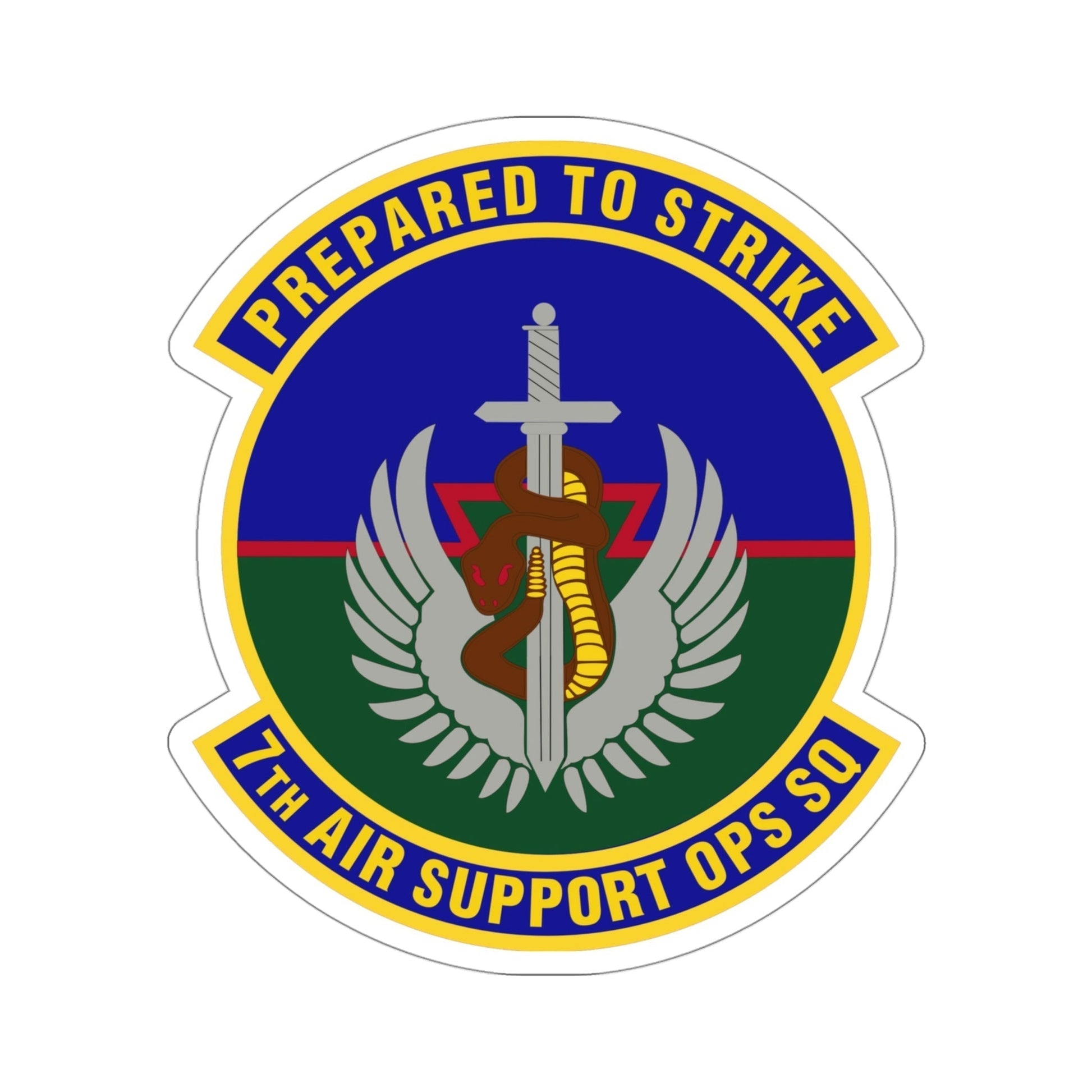 7th Air Support Operations Squadron (U.S. Air Force) STICKER Vinyl Die-Cut Decal-4 Inch-The Sticker Space