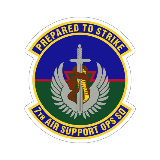 7th Air Support Operations Squadron (U.S. Air Force) STICKER Vinyl Die-Cut Decal-6 Inch-The Sticker Space