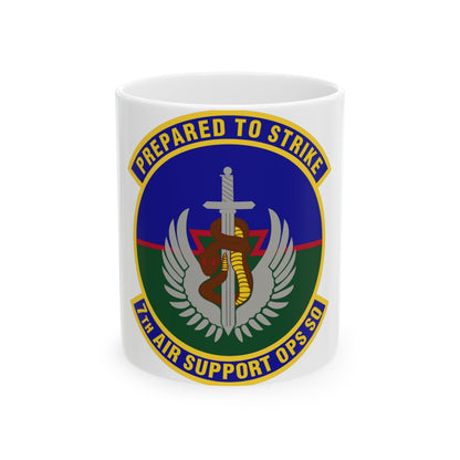 7th Air Support Operations Squadron (U.S. Air Force) White Coffee Mug-11oz-The Sticker Space