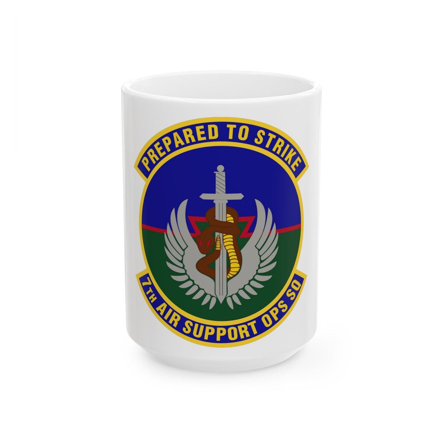 7th Air Support Operations Squadron (U.S. Air Force) White Coffee Mug-15oz-The Sticker Space