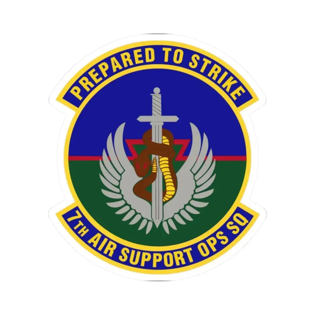 7th Air Support Operations Squadron (U.S. Air Force) STICKER Vinyl Kiss-Cut Decal 2 Inch White - The Sticker Space
