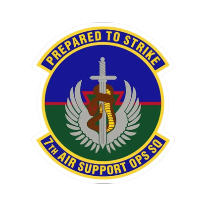 7th Air Support Operations Squadron (U.S. Air Force) STICKER Vinyl Kiss-Cut Decal 2 Inch White - The Sticker Space