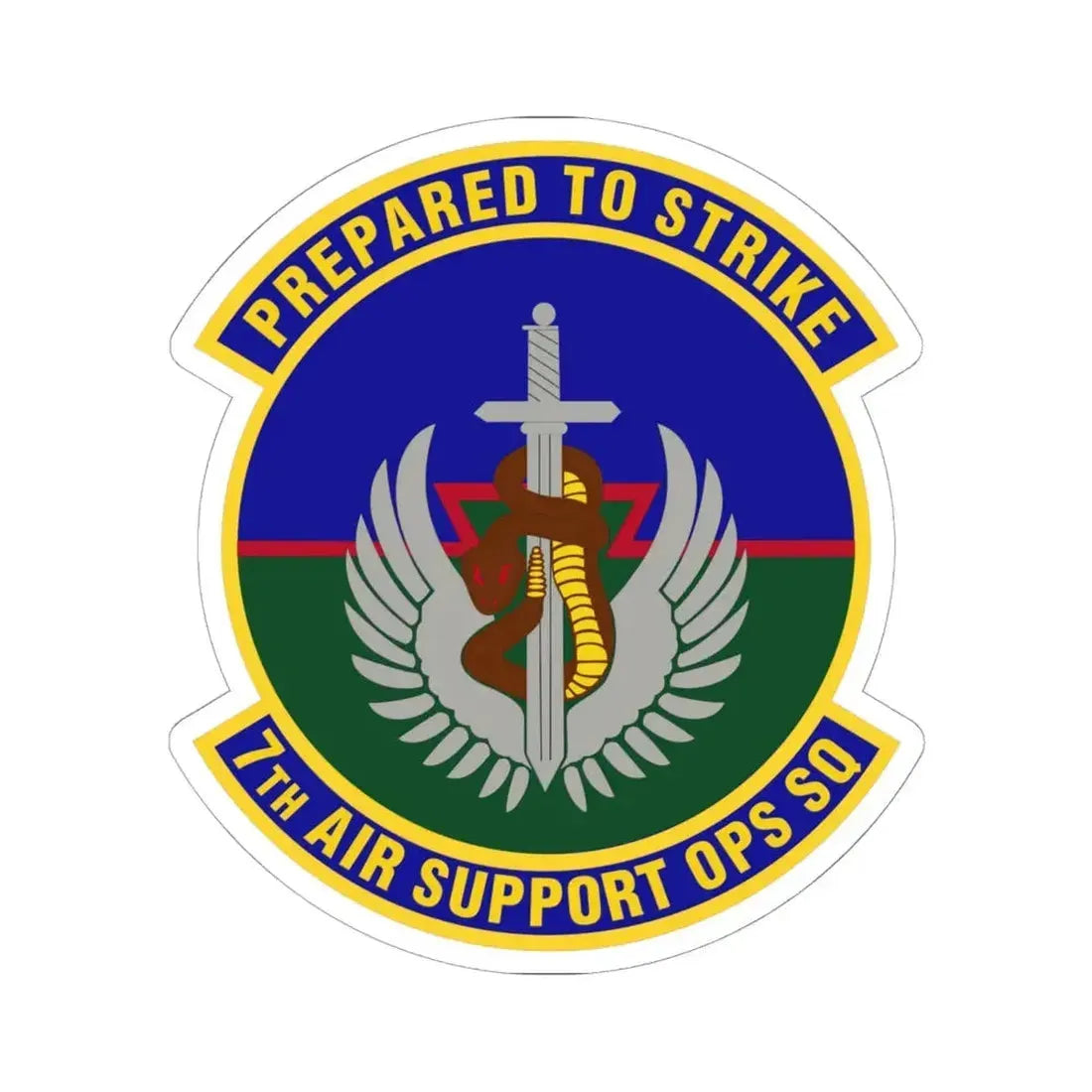 7th Air Support Operations Squadron (U.S. Air Force) STICKER Vinyl Kiss-Cut Decal 6 Inch White - The Sticker Space
