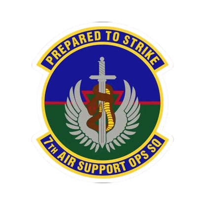 7th Air Support Operations Squadron (U.S. Air Force) STICKER Vinyl Kiss-Cut Decal - The Sticker Space