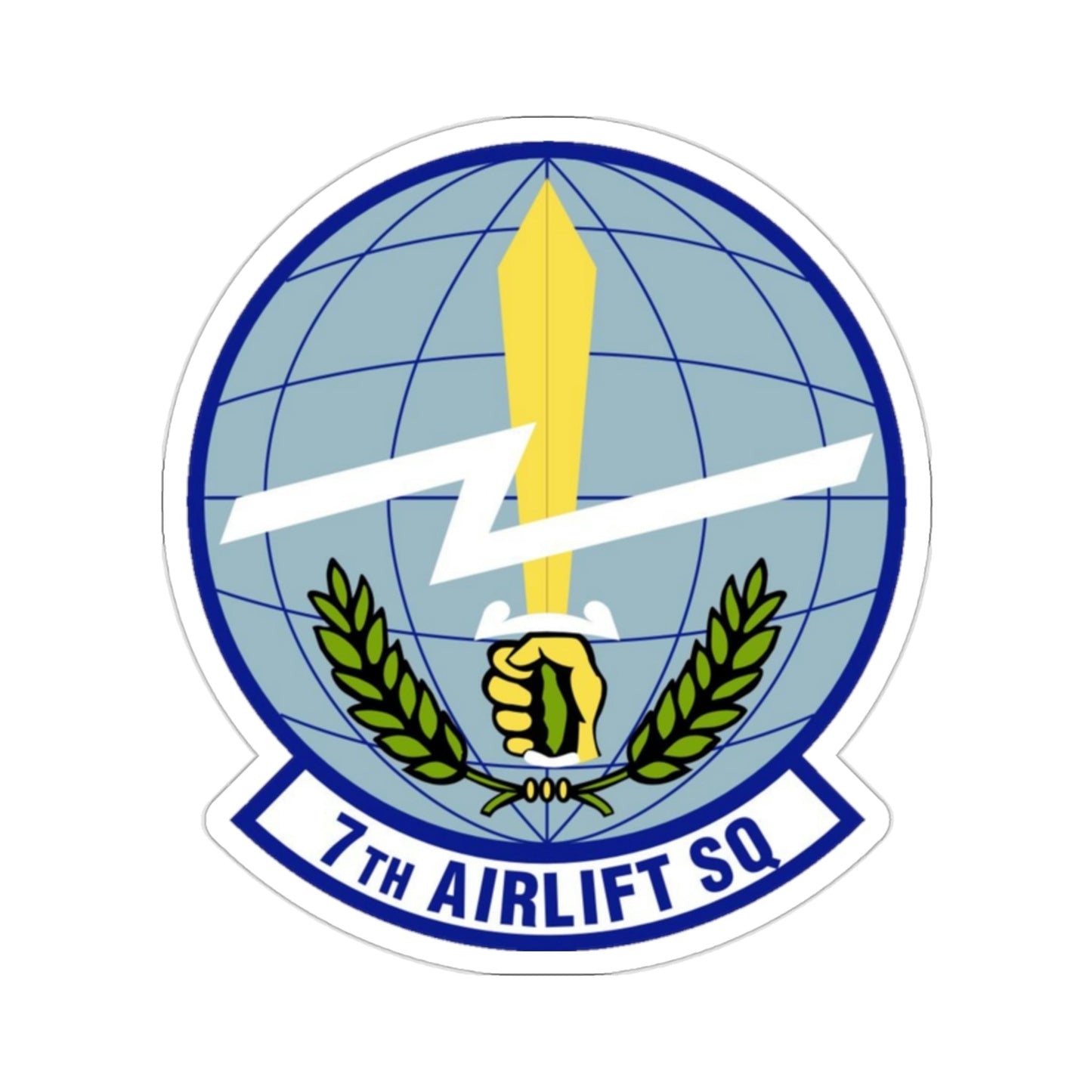 7th Airlift Squadron (U.S. Air Force) STICKER Vinyl Die-Cut Decal-2 Inch-The Sticker Space