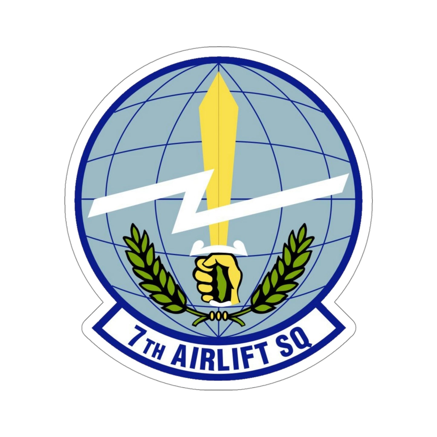 7th Airlift Squadron (U.S. Air Force) STICKER Vinyl Die-Cut Decal-4 Inch-The Sticker Space