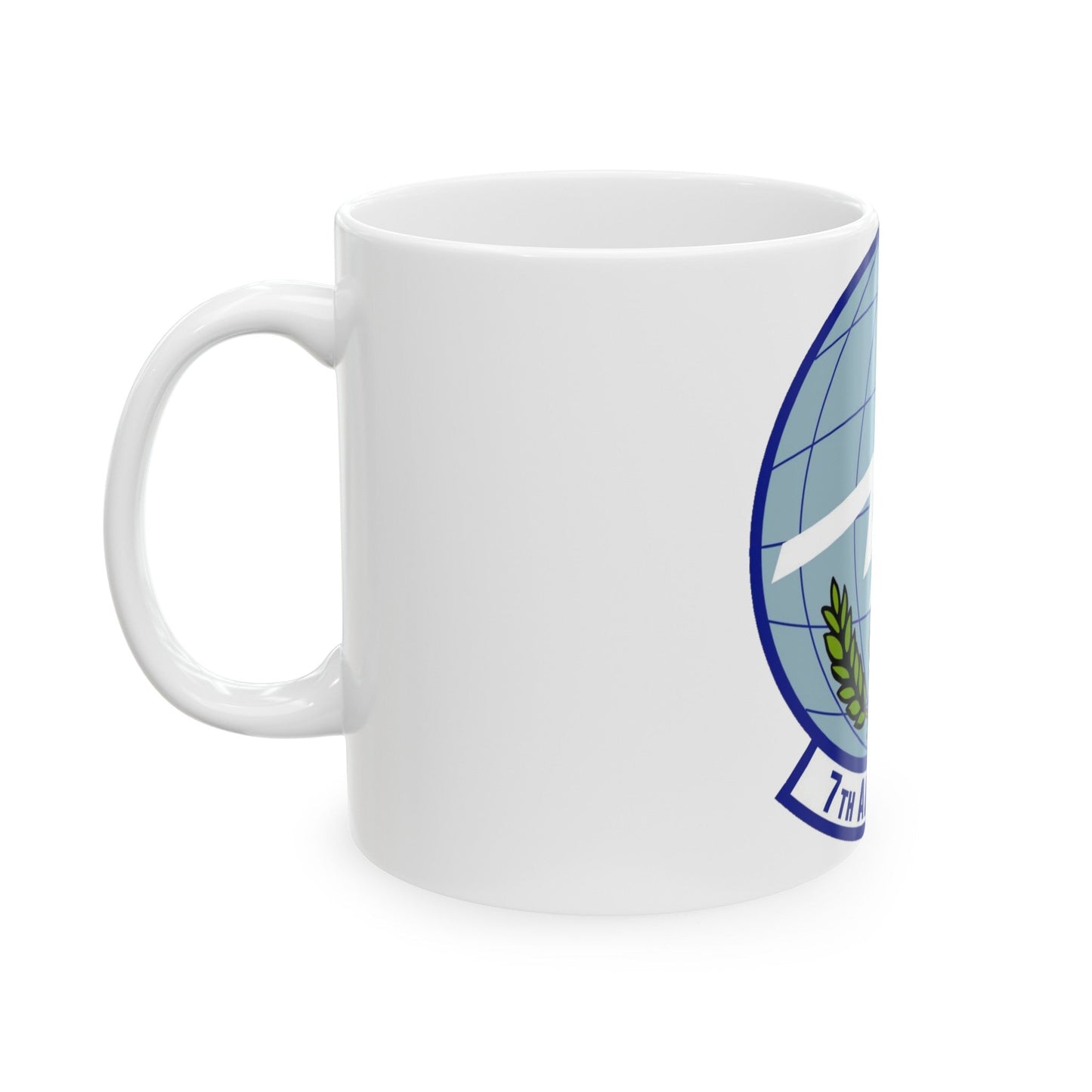 7th Airlift Squadron (U.S. Air Force) White Coffee Mug-The Sticker Space