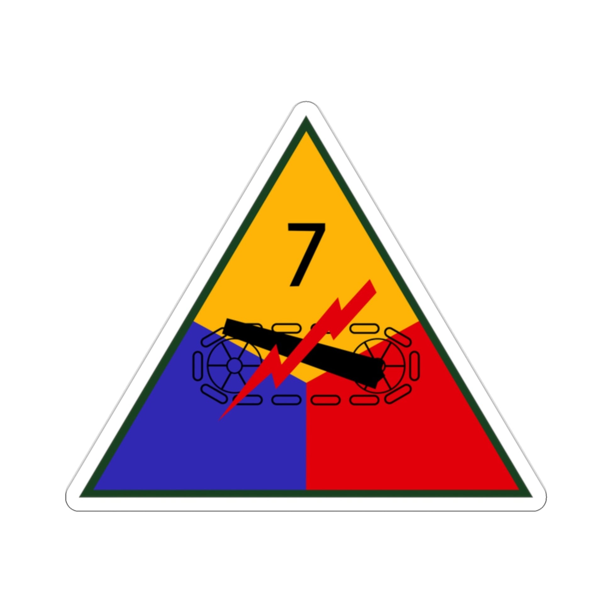 7th Armored Division (U.S. Army) STICKER Vinyl Die-Cut Decal-2 Inch-The Sticker Space