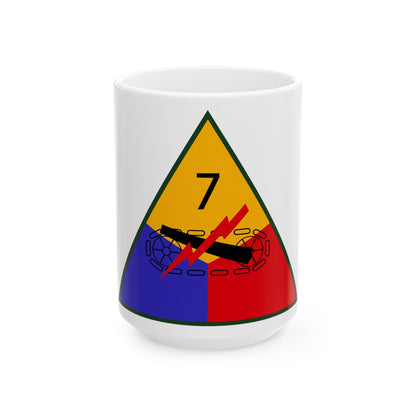 7th Armored Division (U.S. Army) White Coffee Mug-15oz-The Sticker Space