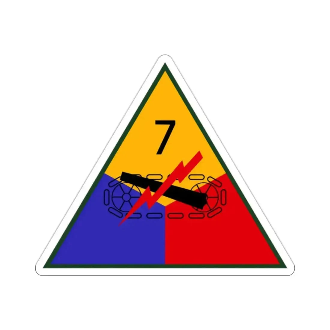 7th Armored Division (U.S. Army) STICKER Vinyl Die-Cut Decal 2 Inch - The Sticker Space