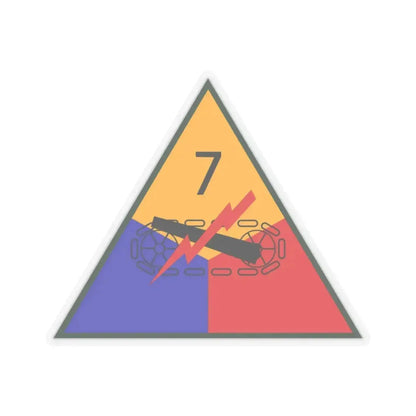 7th Armored Division (U.S. Army) STICKER Vinyl Kiss-Cut Decal 2 Inch Transparent - The Sticker Space