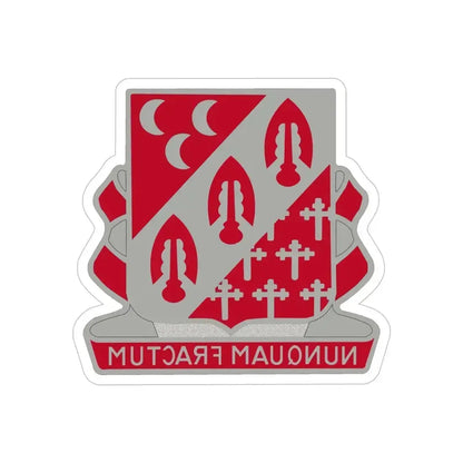 7th Artillery Regiment (U.S. Army) REVERSE PRINT Transparent Die-Cut STICKER 5 Inch Die-Cut Transparent - The Sticker Space