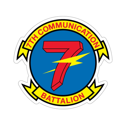 7th Communication Battalion (USMC) STICKER Vinyl Die-Cut Decal-6 Inch-The Sticker Space