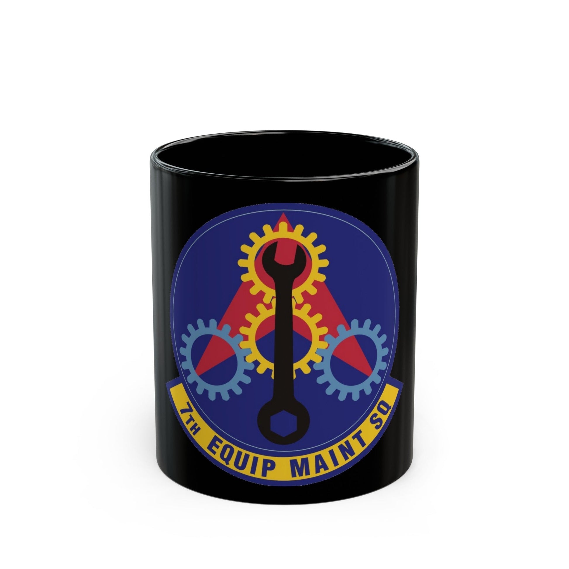 7th Equipment Maintenance Squadron (U.S. Air Force) Black Coffee Mug-11oz-The Sticker Space