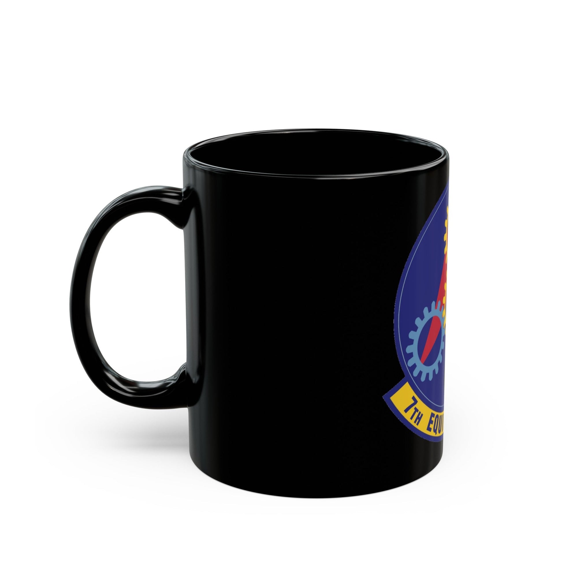 7th Equipment Maintenance Squadron (U.S. Air Force) Black Coffee Mug-The Sticker Space