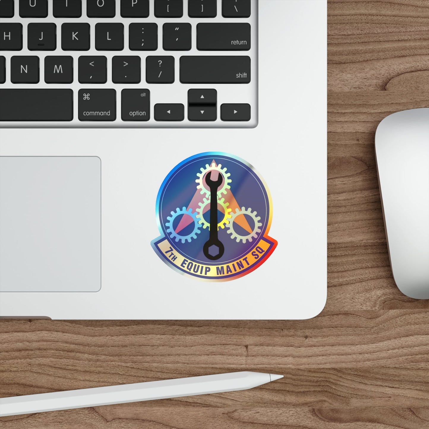 7th Equipment Maintenance Squadron (U.S. Air Force) Holographic STICKER Die-Cut Vinyl Decal-The Sticker Space