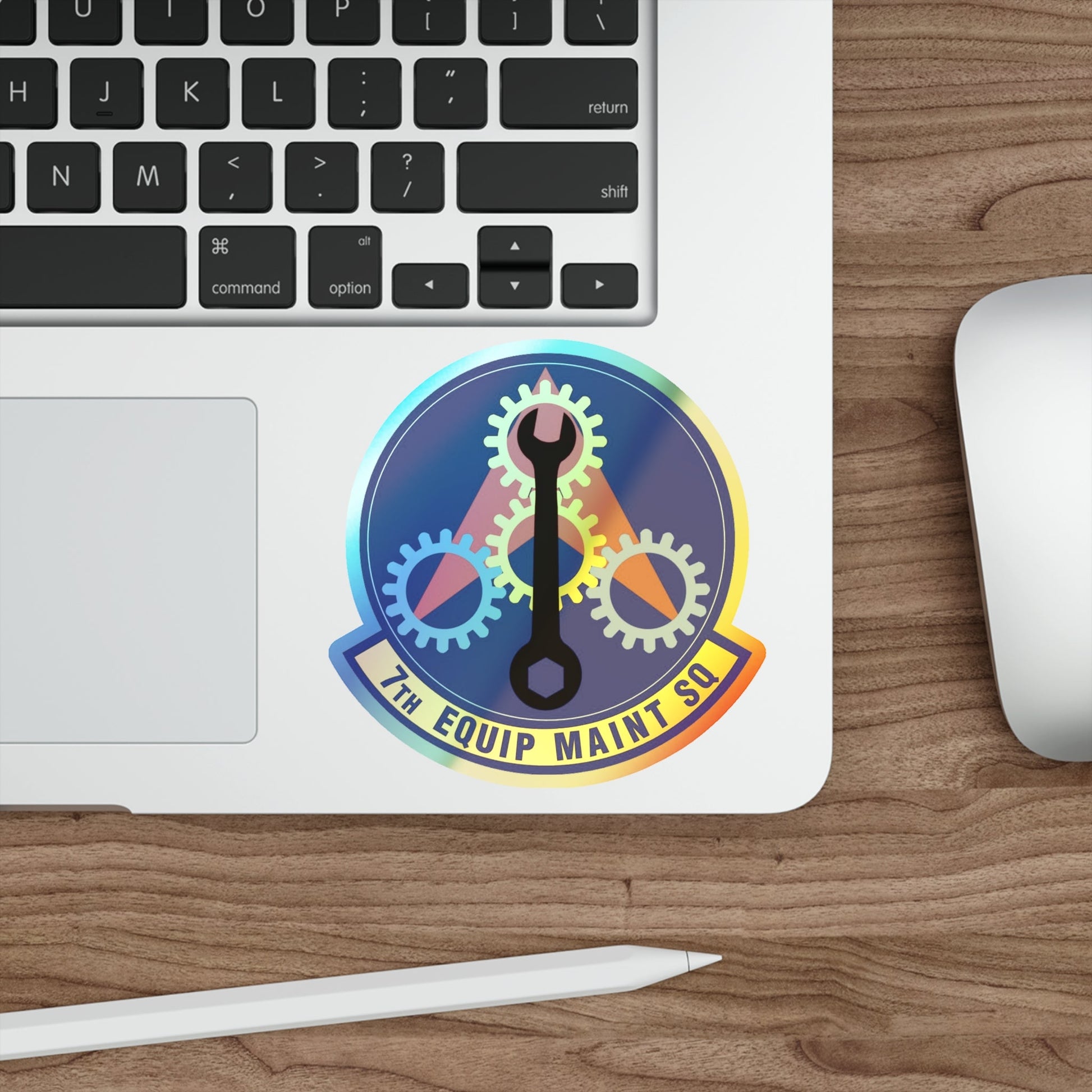 7th Equipment Maintenance Squadron (U.S. Air Force) Holographic STICKER Die-Cut Vinyl Decal-The Sticker Space