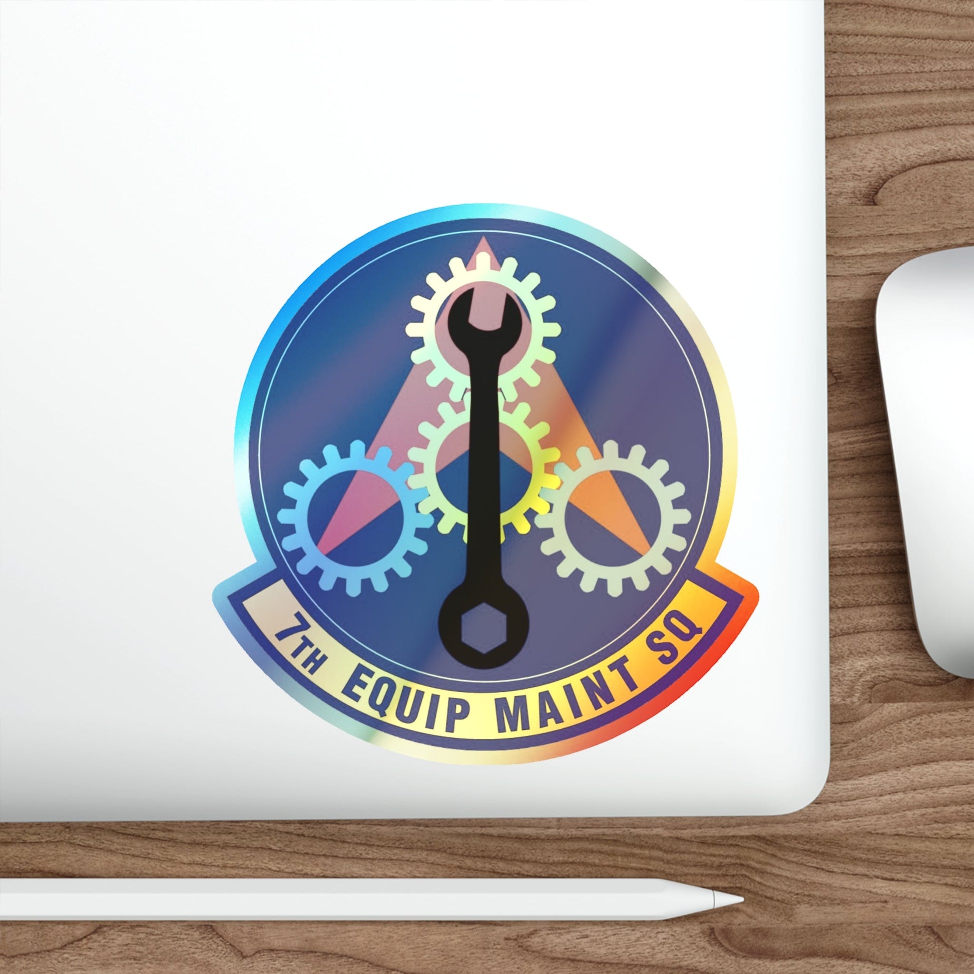 7th Equipment Maintenance Squadron (U.S. Air Force) Holographic STICKER Die-Cut Vinyl Decal-The Sticker Space