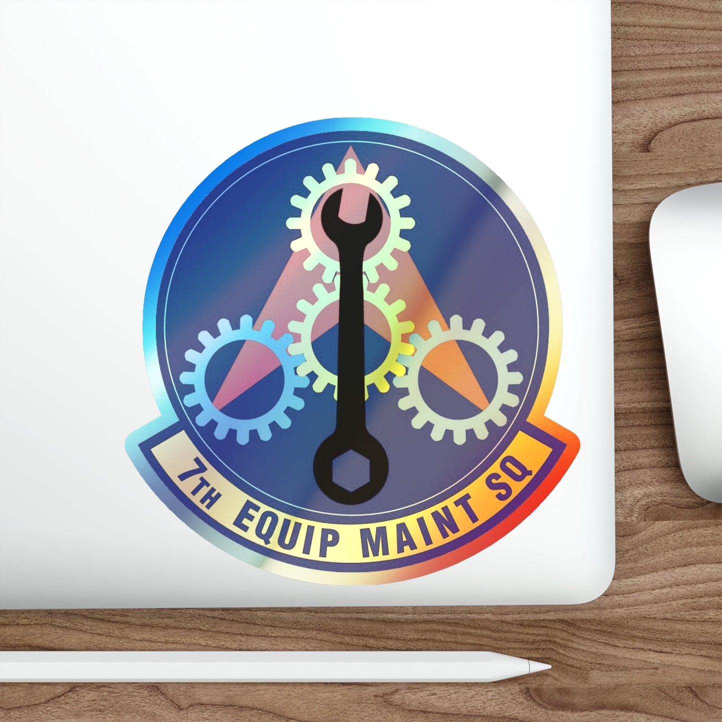 7th Equipment Maintenance Squadron (U.S. Air Force) Holographic STICKER Die-Cut Vinyl Decal-The Sticker Space