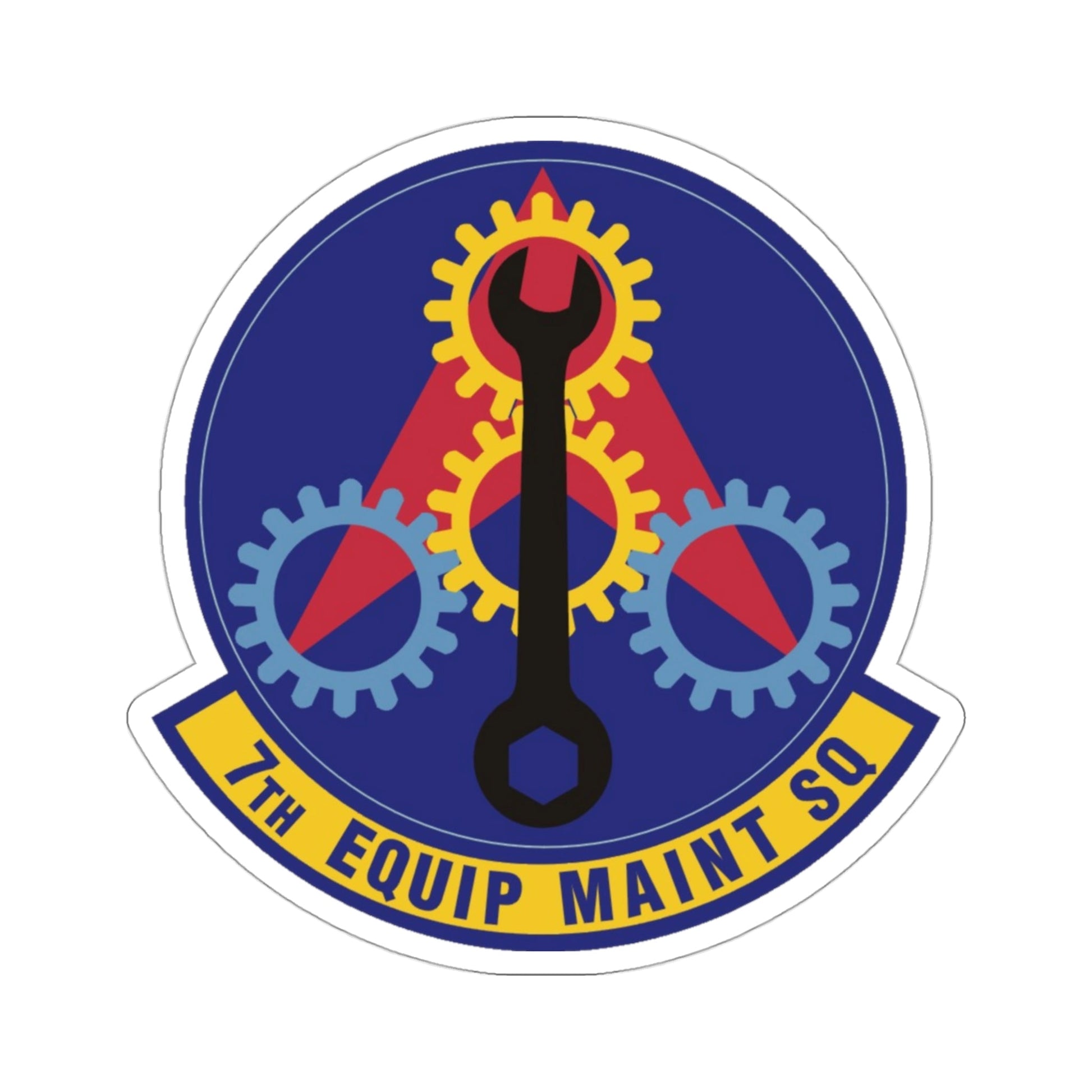 7th Equipment Maintenance Squadron (U.S. Air Force) STICKER Vinyl Die-Cut Decal-3 Inch-The Sticker Space