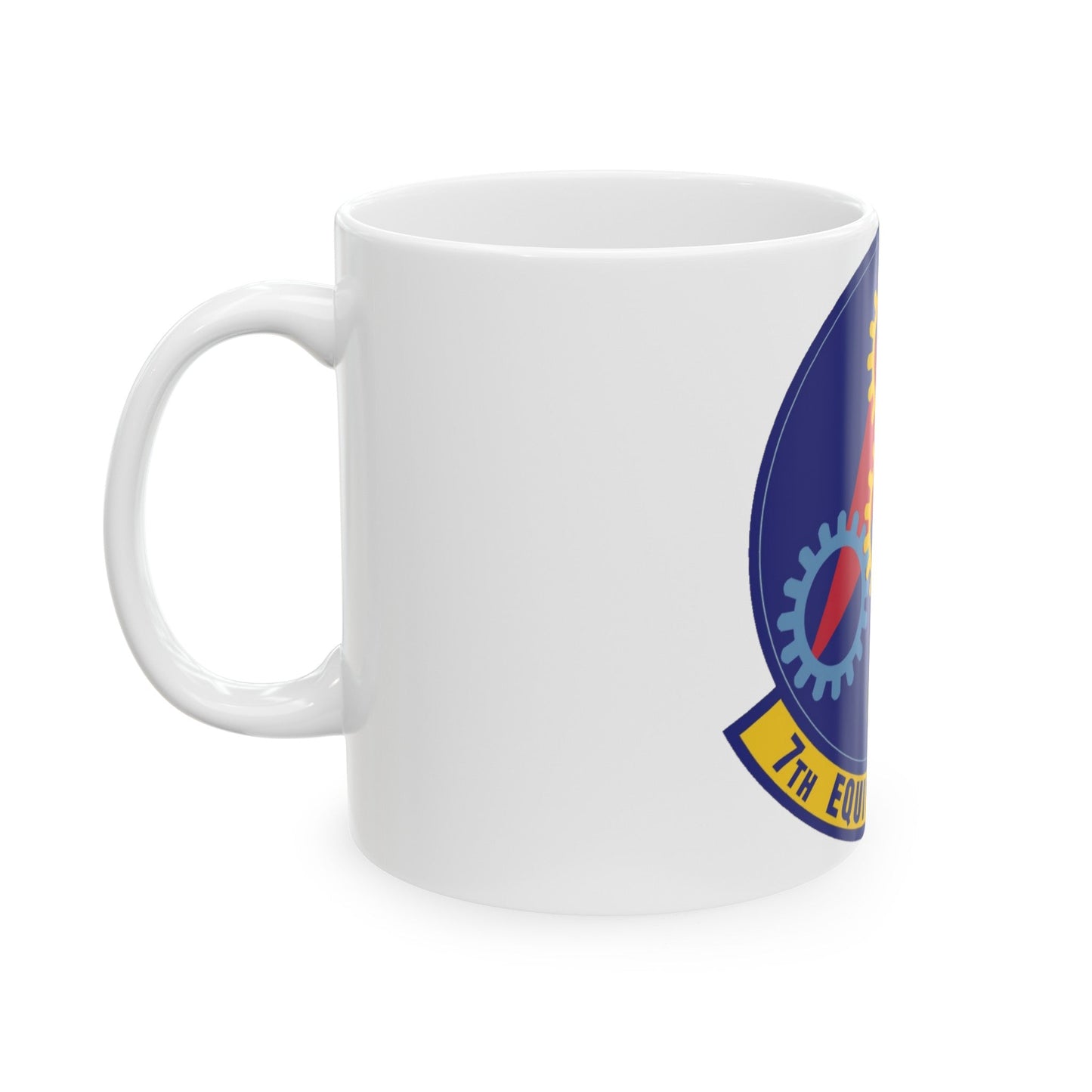 7th Equipment Maintenance Squadron (U.S. Air Force) White Coffee Mug-The Sticker Space