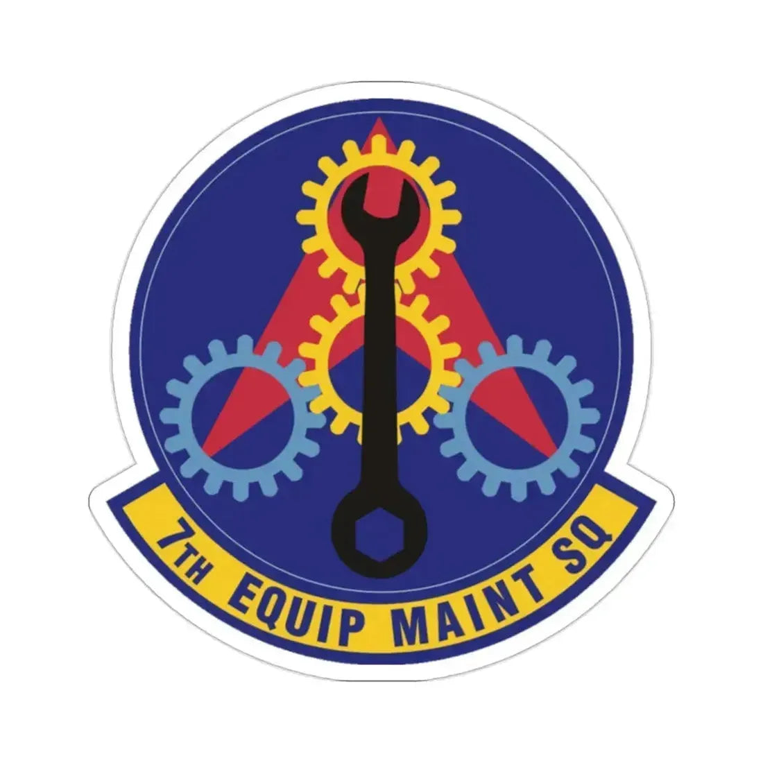 7th Equipment Maintenance Squadron (U.S. Air Force) STICKER Vinyl Die-Cut Decal 2 Inch - The Sticker Space
