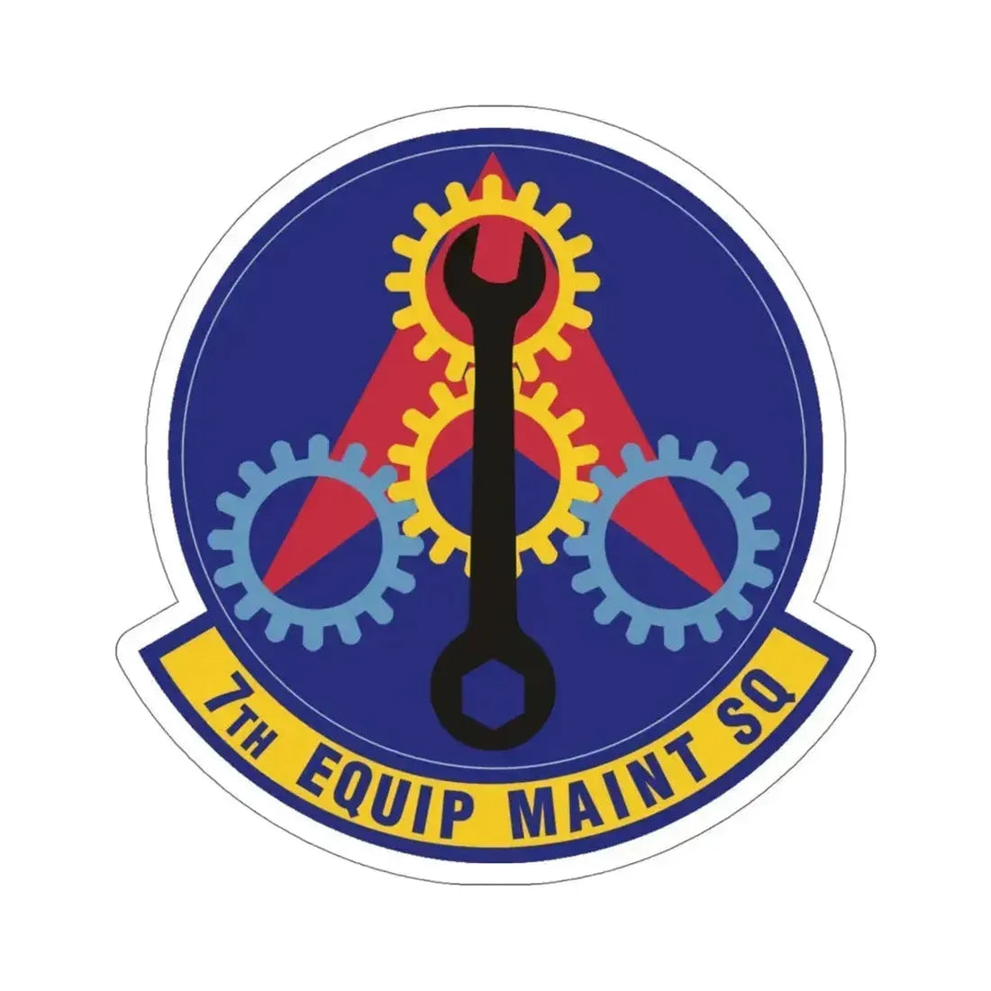 7th Equipment Maintenance Squadron (U.S. Air Force) STICKER Vinyl Die-Cut Decal 5 Inch - The Sticker Space