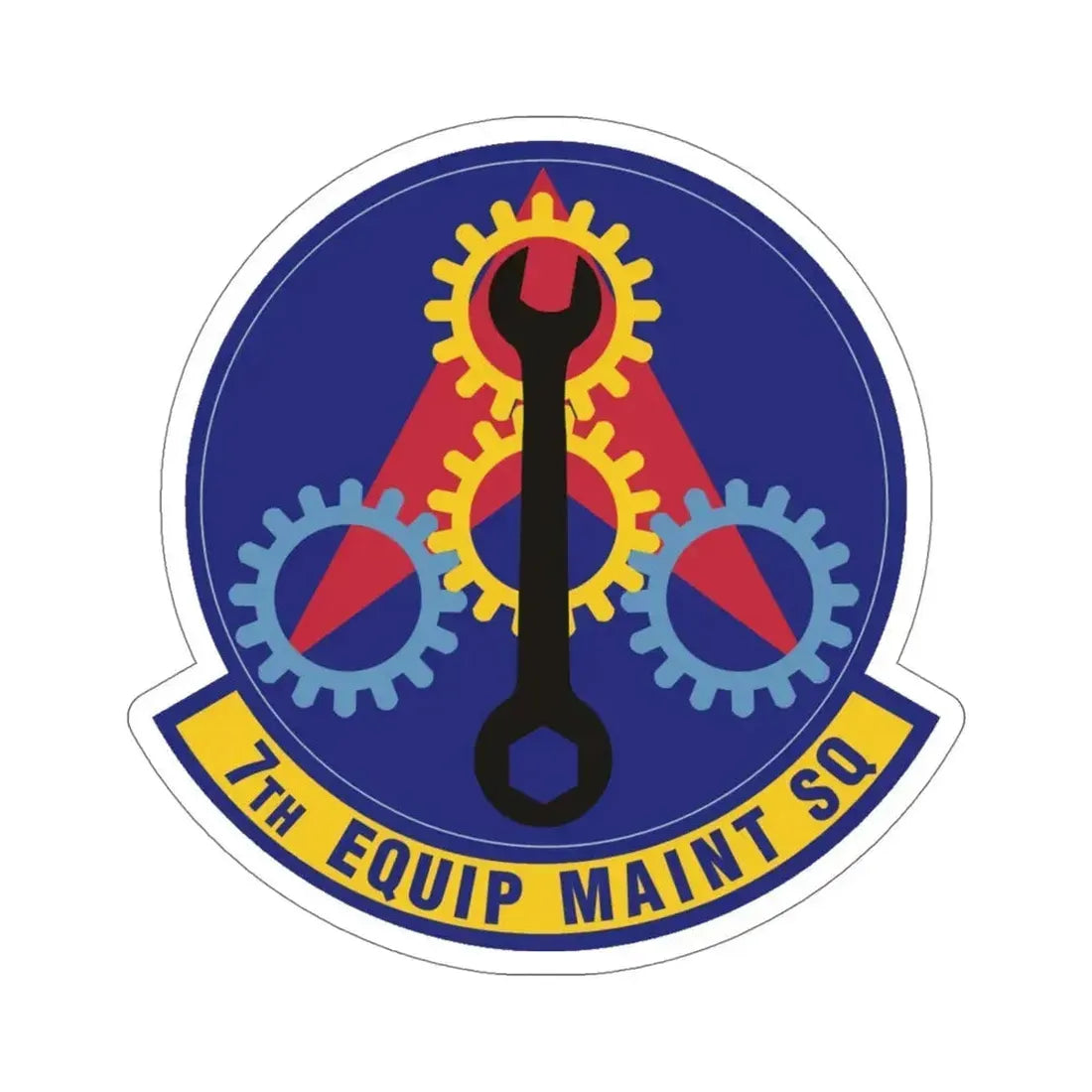 7th Equipment Maintenance Squadron (U.S. Air Force) STICKER Vinyl Die-Cut Decal 5 Inch - The Sticker Space