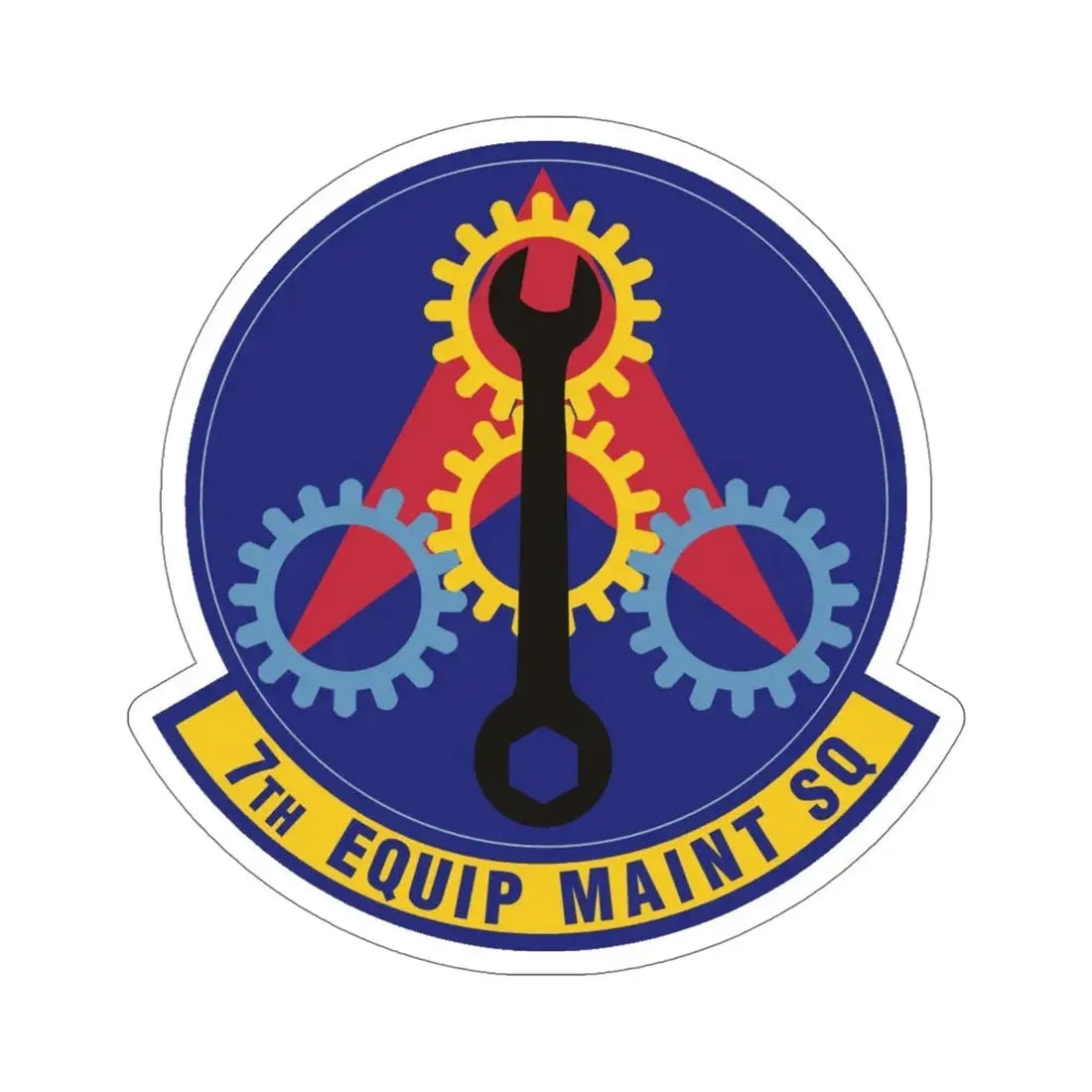 7th Equipment Maintenance Squadron (U.S. Air Force) STICKER Vinyl Die-Cut Decal - The Sticker Space