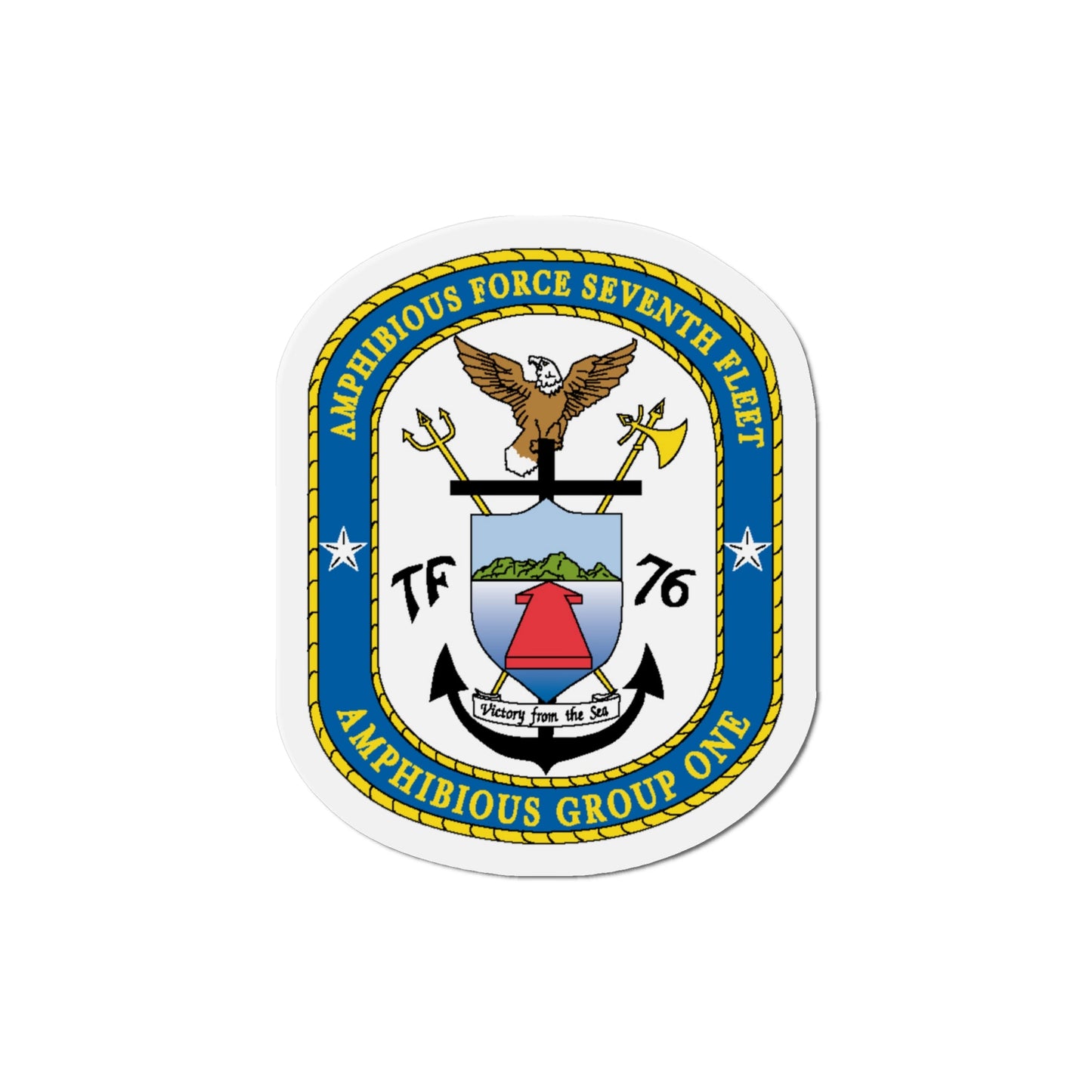 7th Fleet Amphibious Force (U.S. Navy) Die-Cut Magnet-The Sticker Space