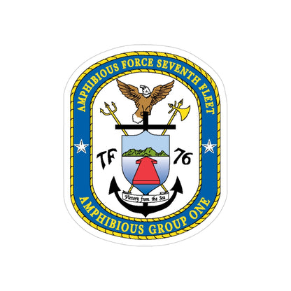 7th Fleet Amphibious Force (U.S. Navy) Transparent STICKER Die-Cut Vinyl Decal-5 Inch-The Sticker Space