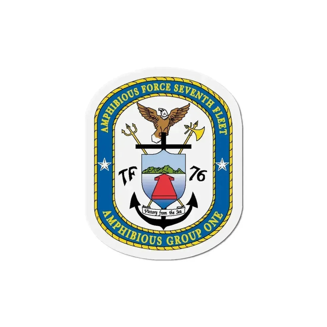 7th Fleet Amphibious Force (U.S. Navy) Refrigerator Magnet 6 Inch - The Sticker Space