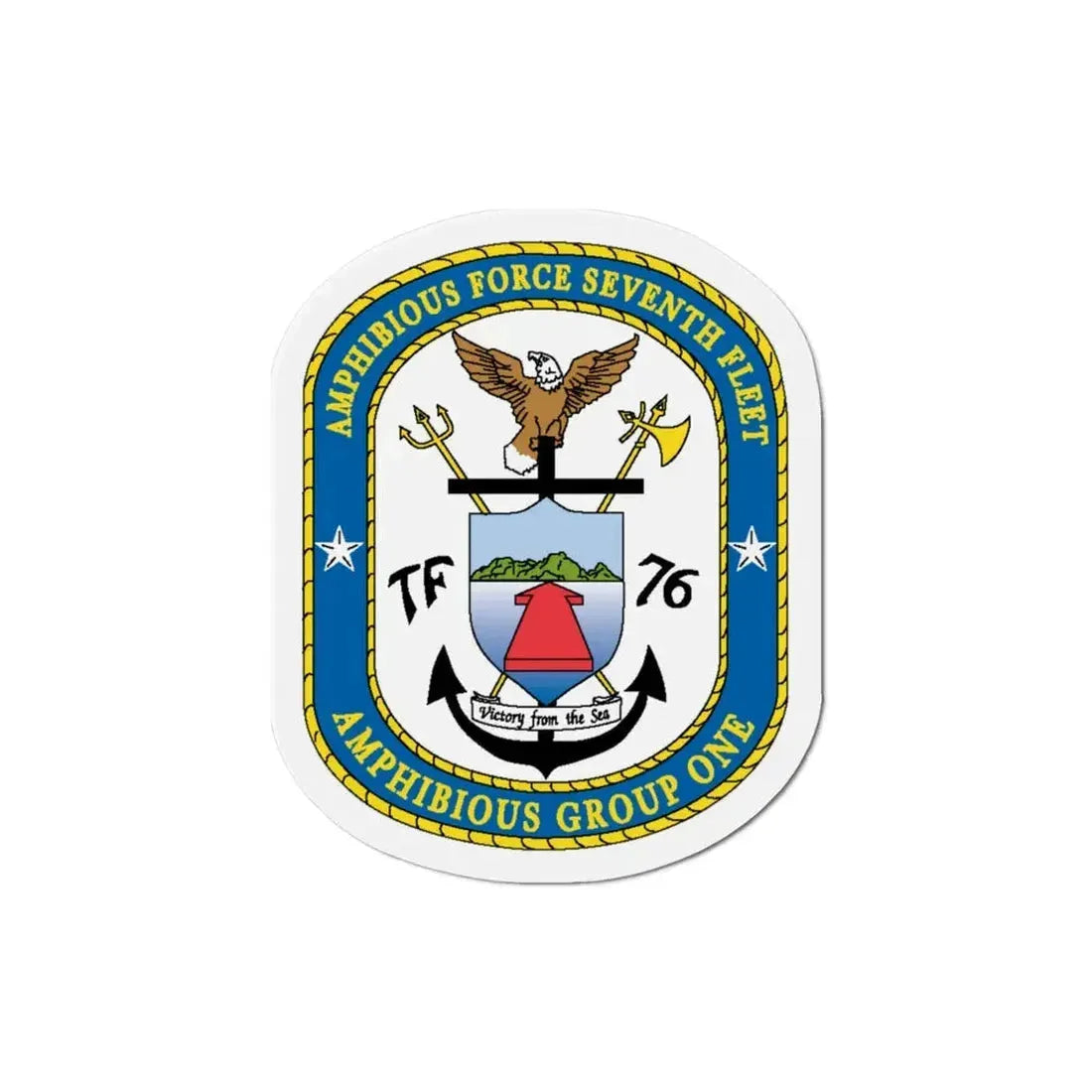 7th Fleet Amphibious Force (U.S. Navy) Refrigerator Magnet - The Sticker Space