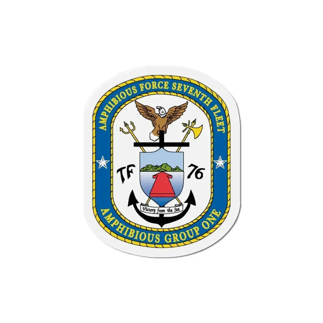 7th Fleet Amphibious Force (U.S. Navy) Refrigerator Magnet - The Sticker Space
