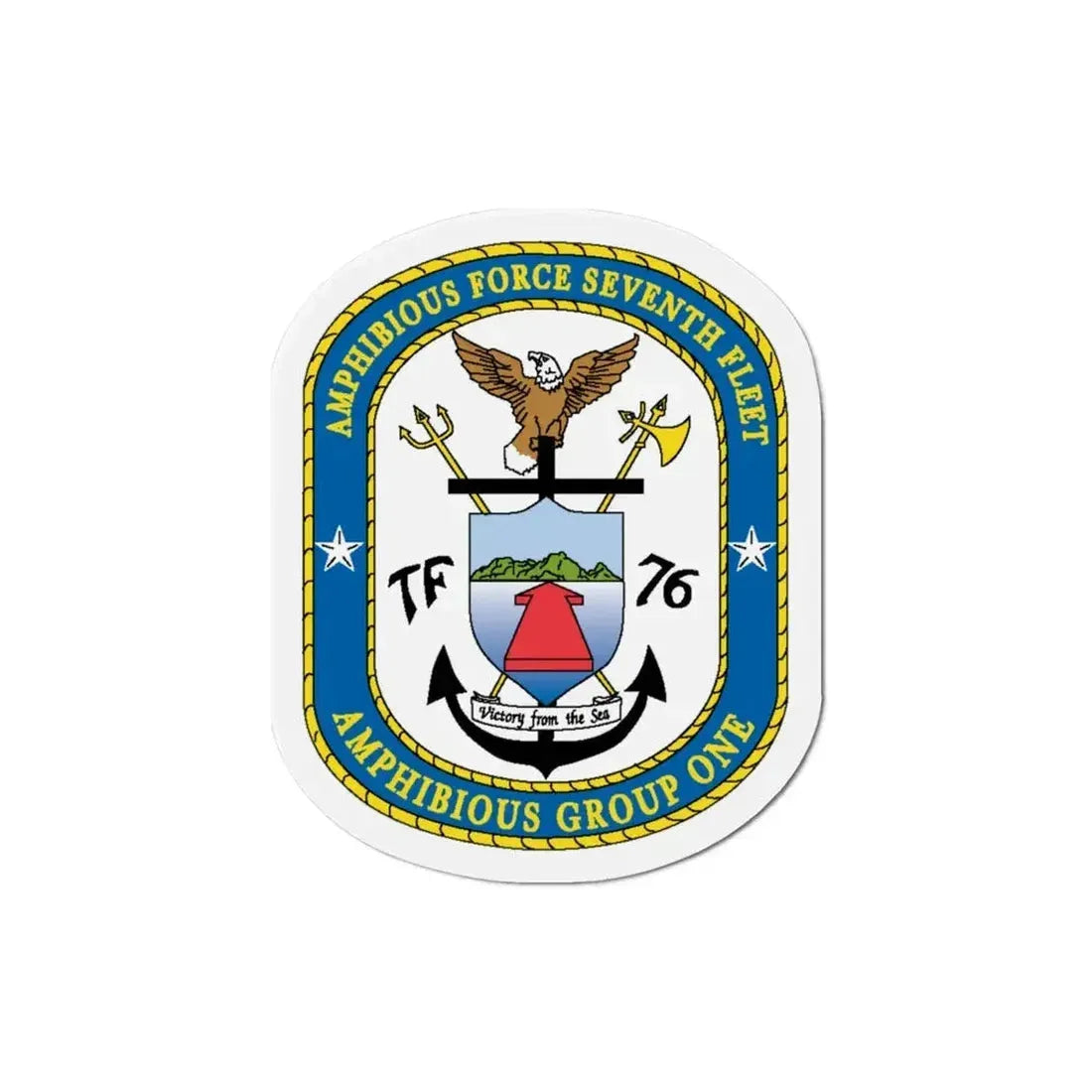 7th Fleet Amphibious Force (U.S. Navy) Refrigerator Magnet - The Sticker Space