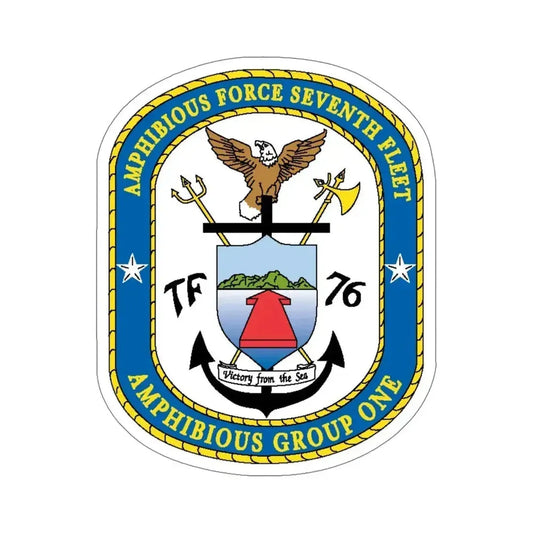 7th Fleet Amphibious Force (U.S. Navy) STICKER Vinyl Die-Cut Decal 6 Inch - The Sticker Space