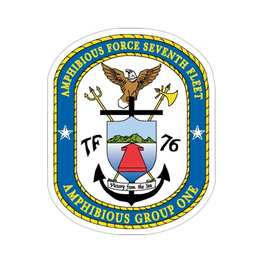 7th Fleet Amphibious Force (U.S. Navy) STICKER Vinyl Die-Cut Decal - The Sticker Space