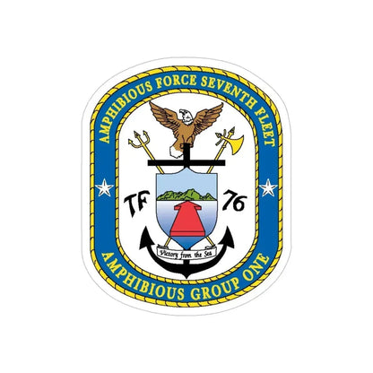 7th Fleet Amphibious Force (U.S. Navy) Transparent STICKER Die-Cut Vinyl Decal - The Sticker Space