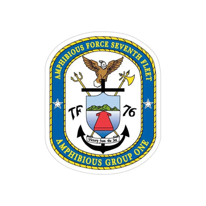 7th Fleet Amphibious Force (U.S. Navy) Transparent STICKER Die-Cut Vinyl Decal - The Sticker Space