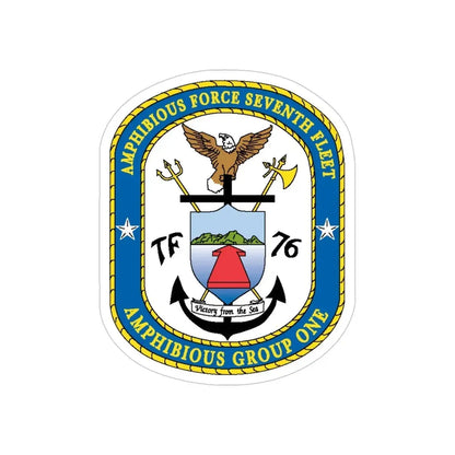 7th Fleet Amphibious Force (U.S. Navy) Transparent STICKER Die-Cut Vinyl Decal - The Sticker Space