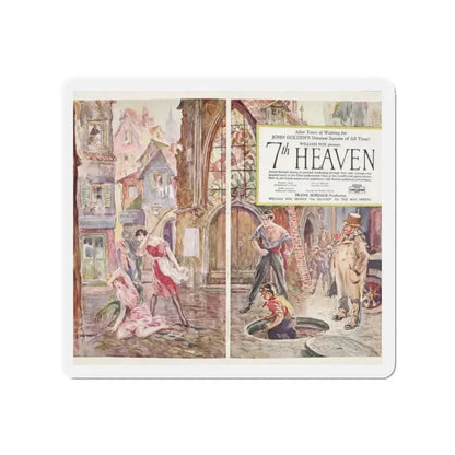 7th Heaven (Magazine Illustration) Refrigerator Magnet - The Sticker Space