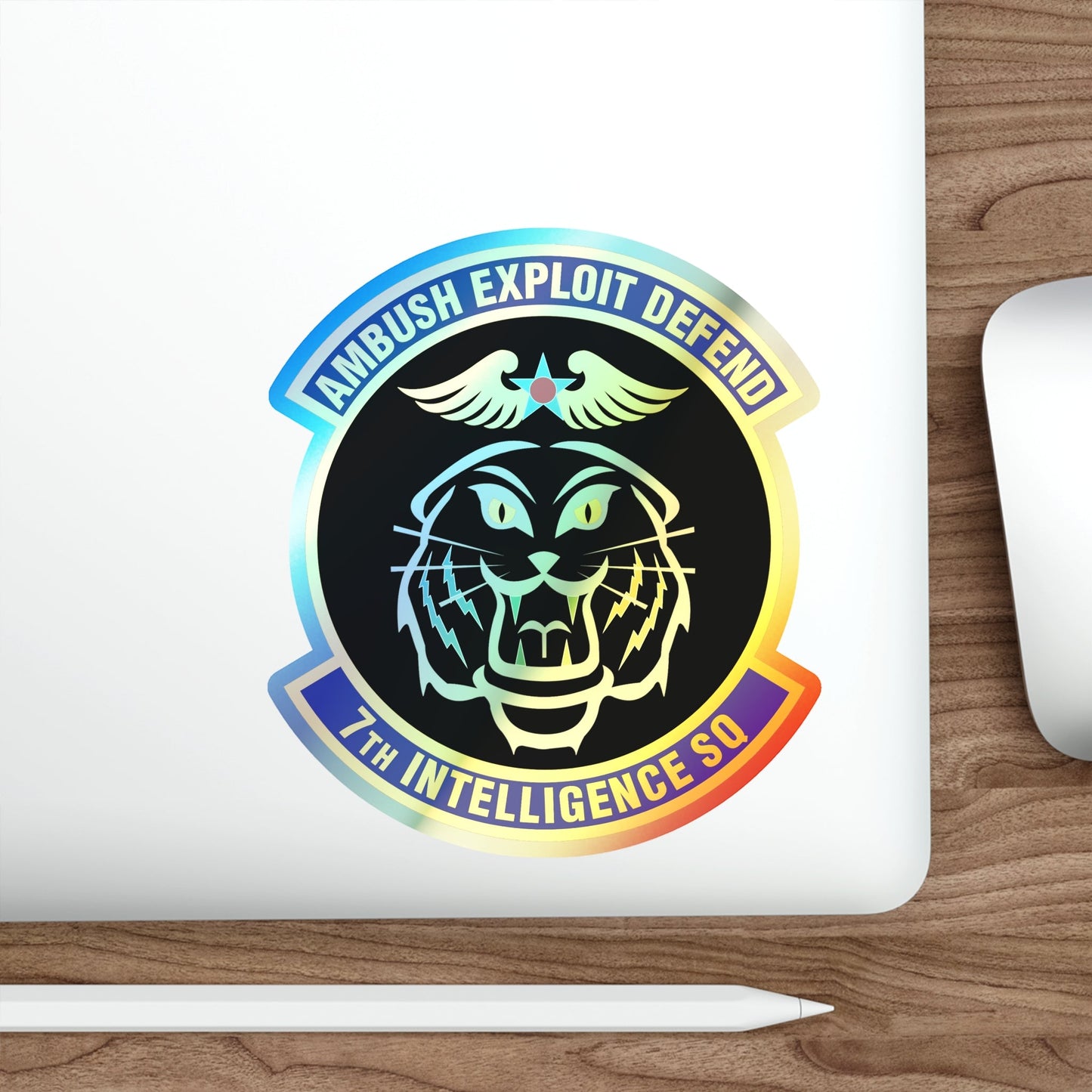 7th Intelligence Squadron (U.S. Air Force) Holographic STICKER Die-Cut Vinyl Decal-The Sticker Space