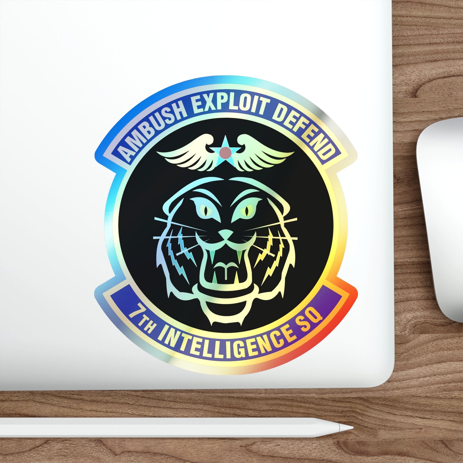 7th Intelligence Squadron (U.S. Air Force) Holographic STICKER Die-Cut Vinyl Decal-The Sticker Space