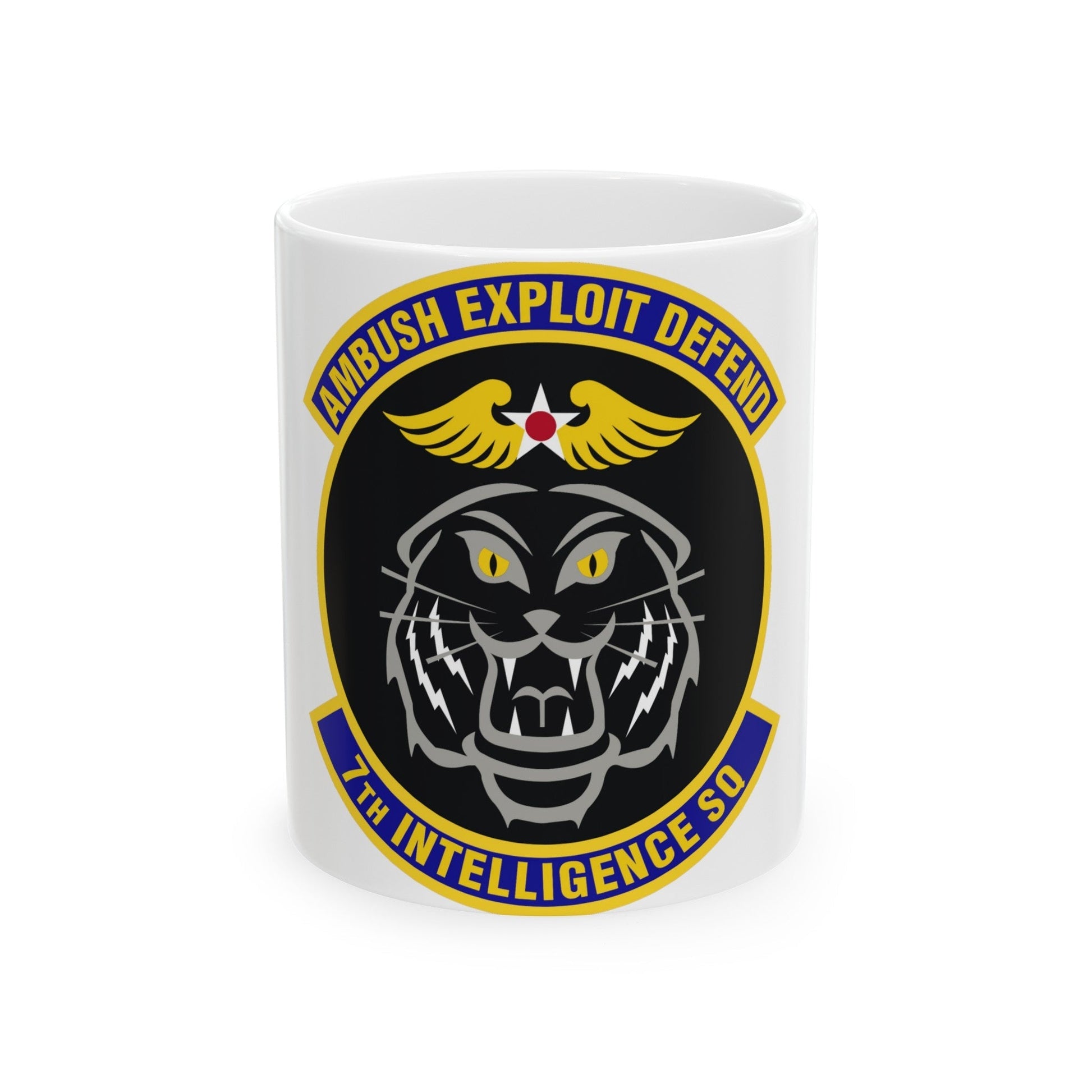 7th Intelligence Squadron (U.S. Air Force) White Coffee Mug-11oz-The Sticker Space