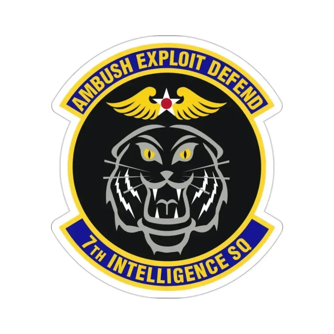 7th Intelligence Squadron (U.S. Air Force) STICKER Vinyl Die-Cut Decal 2 Inch - The Sticker Space