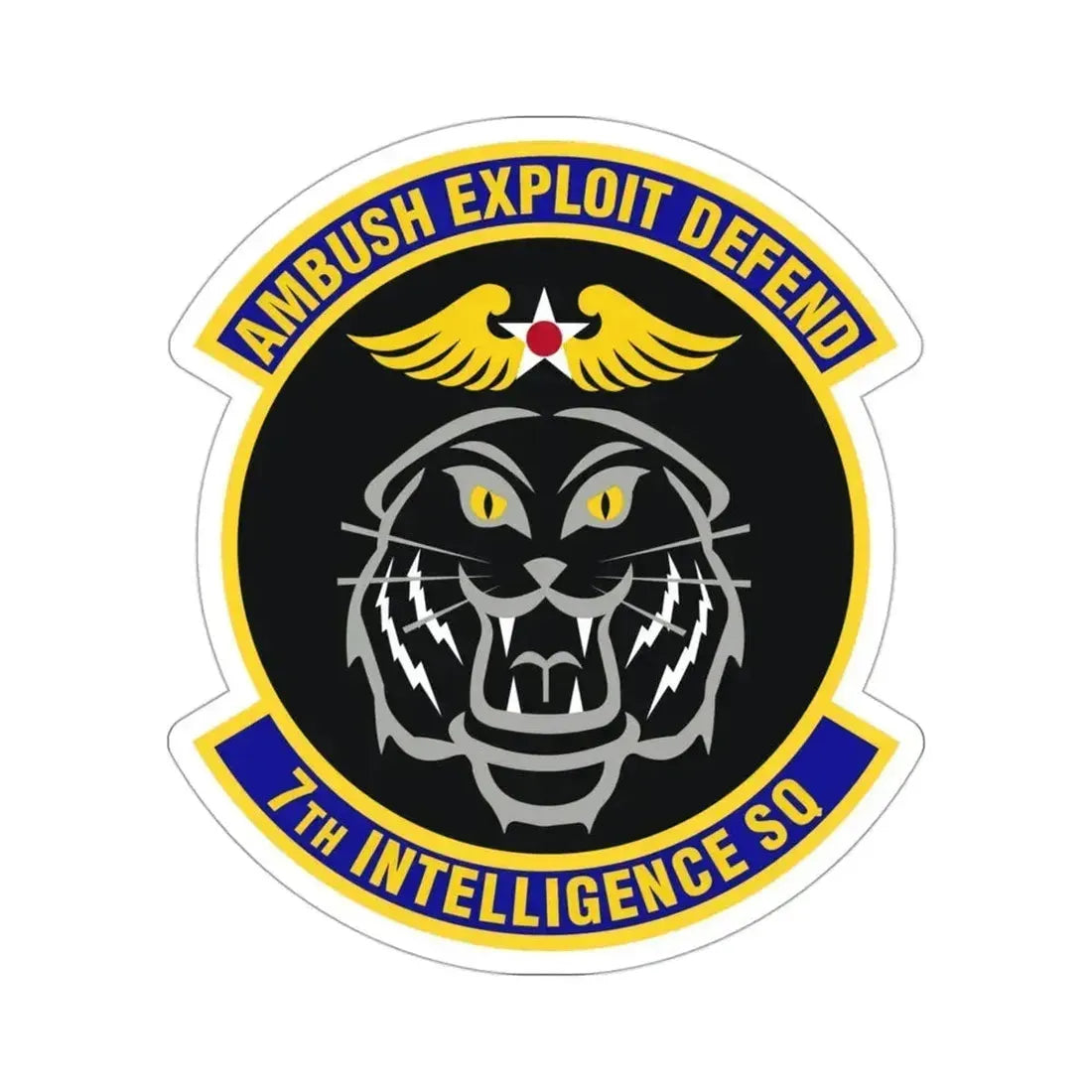 7th Intelligence Squadron (U.S. Air Force) STICKER Vinyl Die-Cut Decal 3 Inch - The Sticker Space