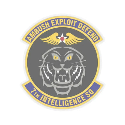 7th Intelligence Squadron (U.S. Air Force) STICKER Vinyl Kiss-Cut Decal 2 Inch Transparent - The Sticker Space