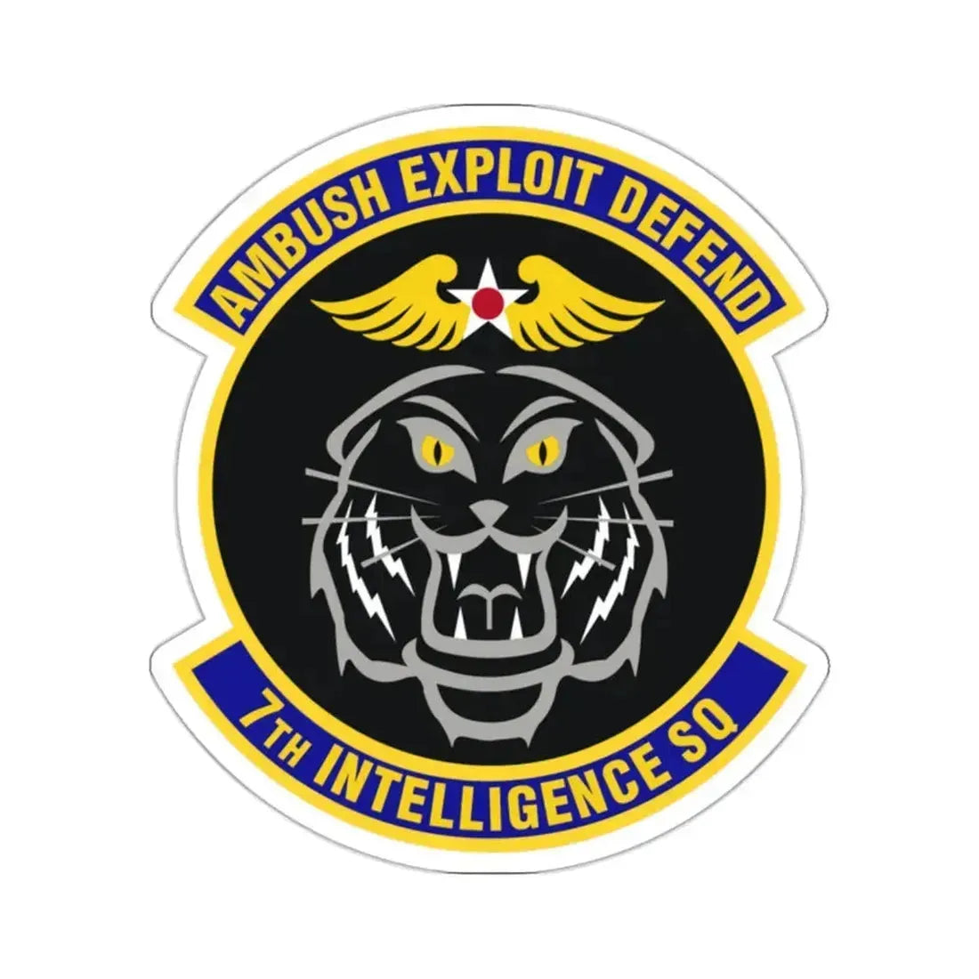 7th Intelligence Squadron (U.S. Air Force) STICKER Vinyl Kiss-Cut Decal 2 Inch White - The Sticker Space
