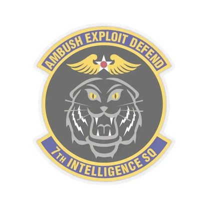 7th Intelligence Squadron (U.S. Air Force) STICKER Vinyl Kiss-Cut Decal 3 Inch Transparent - The Sticker Space
