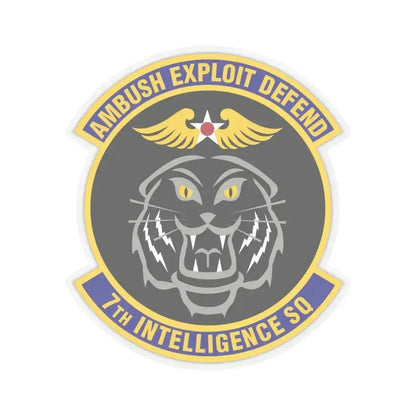 7th Intelligence Squadron (U.S. Air Force) STICKER Vinyl Kiss-Cut Decal 6 Inch Transparent - The Sticker Space